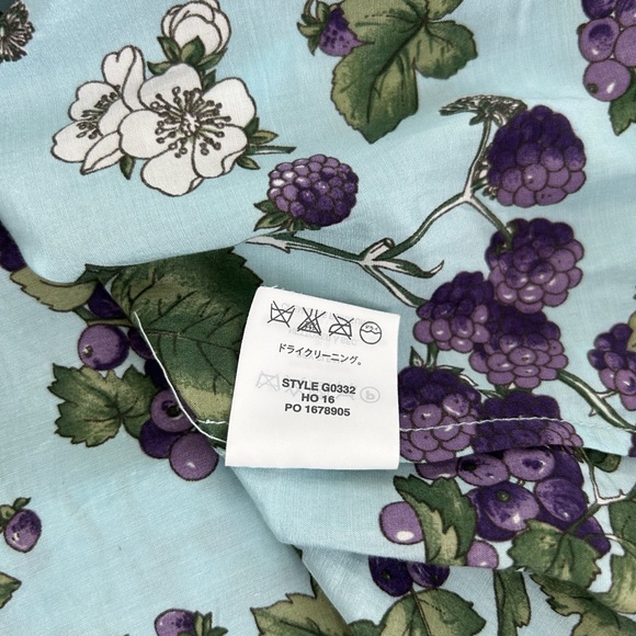 Jcrew sleeveless ruffle button up top in Ratti fruity floral size 2 - Picture 10 of 10